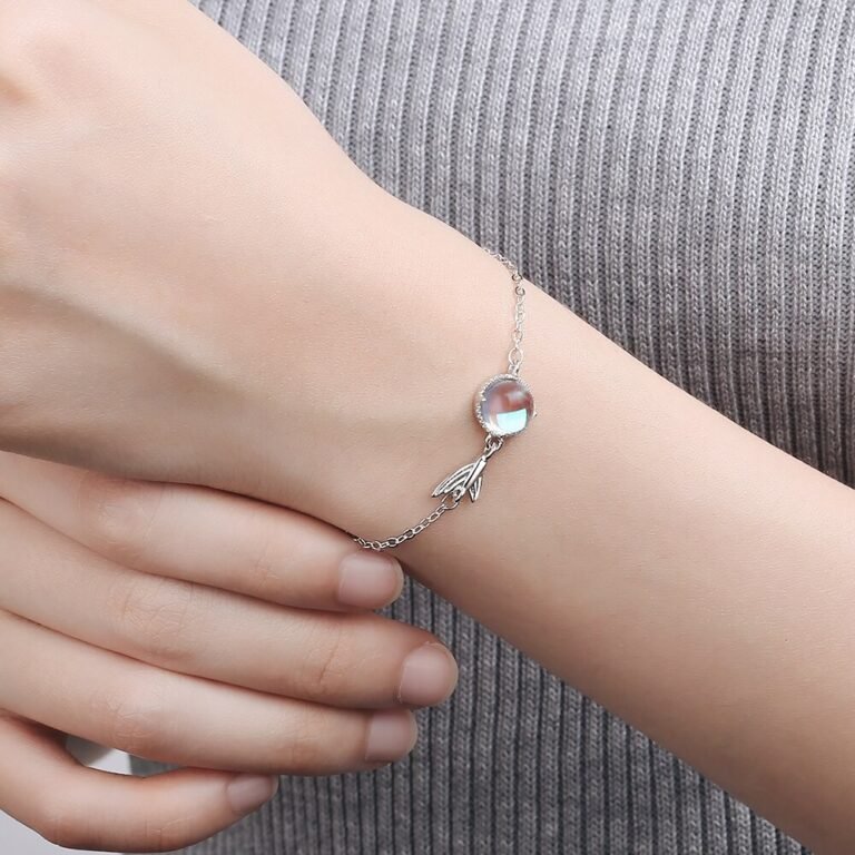 Bracciale Portafortuna Con Cristalli Viola E Rosa – Argento 925, Illuminate Jewelry