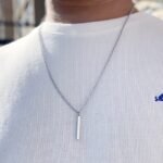 Collar Rectangular Plateado
