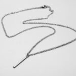 Collar Rectangular Plateado