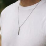 Collar Rectangular Plateado