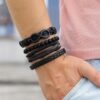 Pulsera De Cuero Tejida
