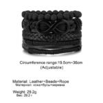 Pulsera De Cuero Tejida