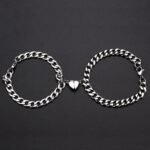 Pulsera Para Parejas De Corazón Magnético