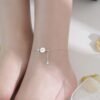 Tobillera Pulsera De Flor - S925