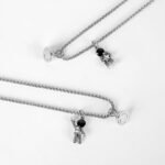 Collar Para Parejas Astronauta Magnético