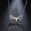 Collar De Corazón y Huella