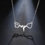 Collar De Corazón y Huella