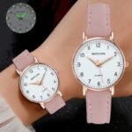 Reloj Mujer De Cuero Rosado