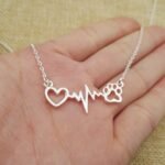 Collar De Corazón y Huella
