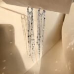 Pendientes Largos De Borla - S925