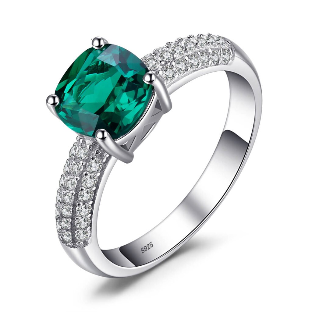 Anillo Green Square – Plata Esterlina
