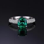 Anillo Green Square - Plata Esterlina
