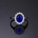 Anillo Blue Oval - Plata Esterlina