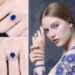 Anillo Blue Oval - Plata Esterlina
