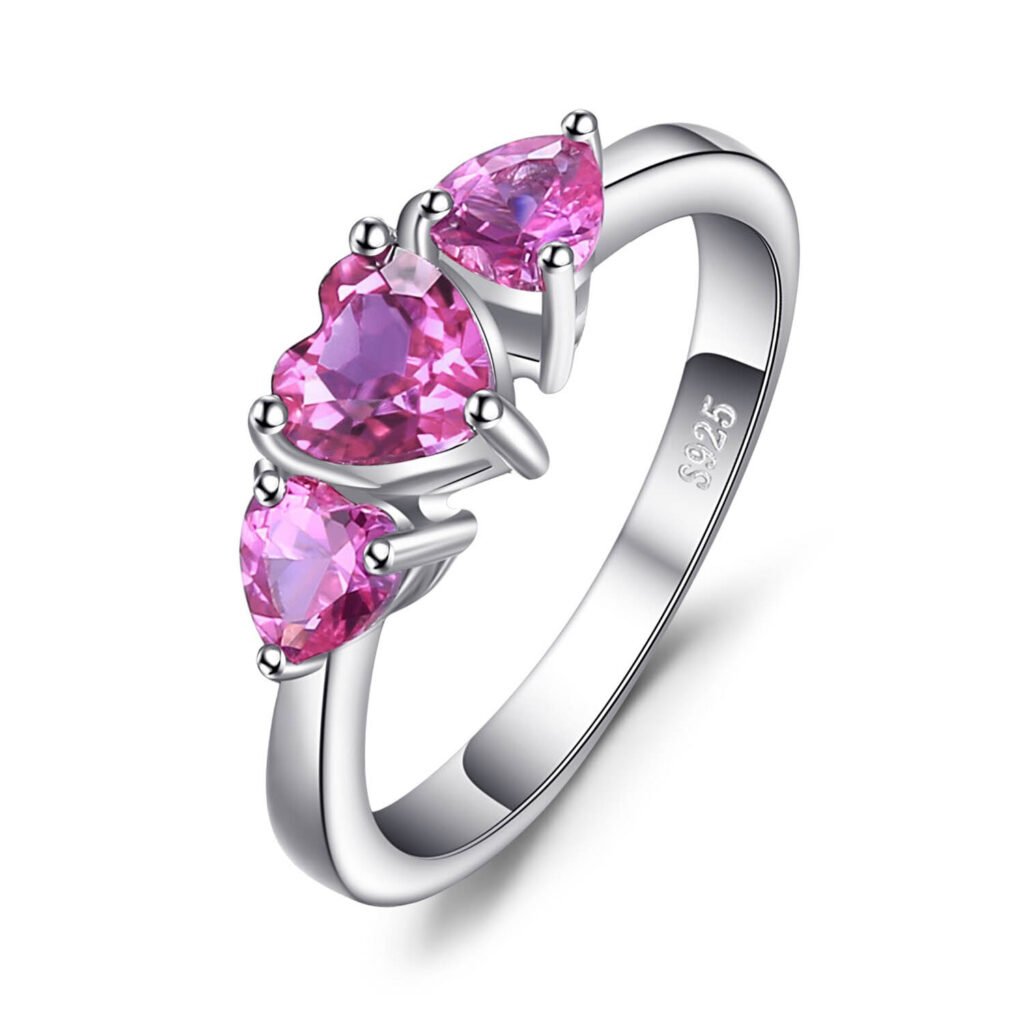Anillo Trinity Heart – Plata Esterlina