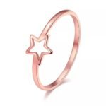 Anillo De Estrella Oro Rosa