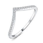 Anillo Minimal V Glow - Plata Esterlina