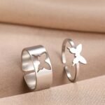 Anillos De Pareja De Mariposa