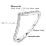 Anillo Minimal V Glow - Plata Esterlina