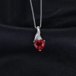 Collar Ruby Heart Grace - Plata Esterlina