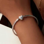 Brazalete Stellar Heart - Plata Esterlina
