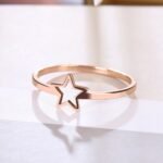 Anillo De Estrella Oro Rosa