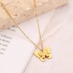 Collar De Mariposa Dorado