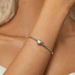 Brazalete Stellar Heart - Plata Esterlina