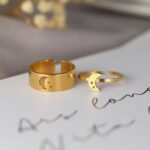 Anillos De Pareja De Luna Y Estrella