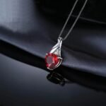Collar Ruby Heart Grace - Plata Esterlina