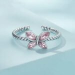 Anillo Pink Flutter - Plata Esterlina