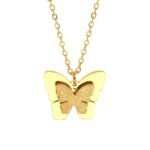 Collar De Mariposa Dorado