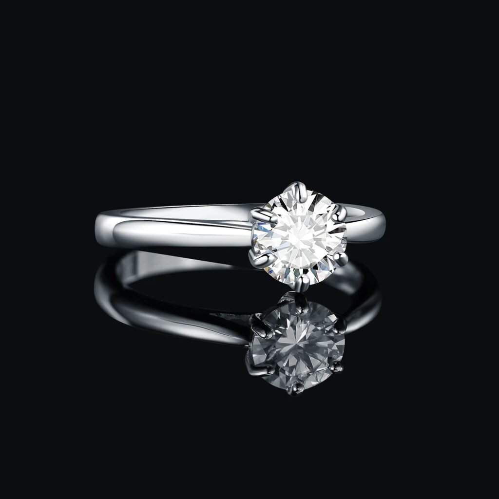 Anillo Moissanite Grace – Plata Esterlina - Detalle