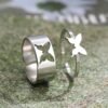 Anillos De Pareja De Mariposa