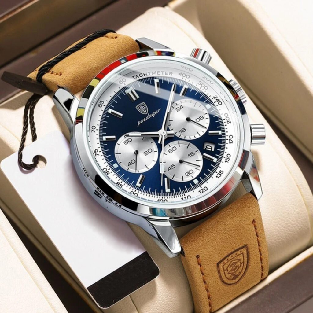Reloj Titan Blue – Cuero - Detalle