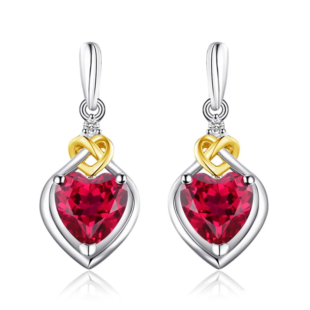 Aretes Red Romance – Plata Esterlina