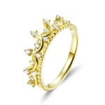 Anillo Golden Crown - Chapa De Oro 18k