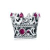 Dije Ruby Crown - Plata Esterlina