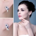 Aretes Blue Blossom - Plata Esterlina