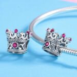Dije Ruby Crown - Plata Esterlina