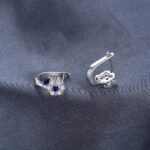 Aretes Blue Blossom - Plata Esterlina