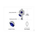 Aretes Blue Blossom - Plata Esterlina
