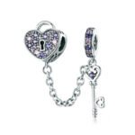 Dije Love Lock - Plata Esterlina