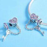 Dije Love Lock - Plata Esterlina