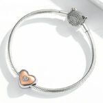 Dije Rose Heart - Plata Esterlina