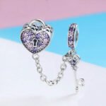 Dije Love Lock - Plata Esterlina