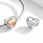 Dije Rose Heart - Plata Esterlina