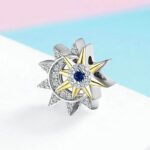 Dije North Star - Plata Esterlina