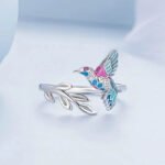Anillo Colibri Bloom - Plata Esterlina