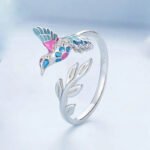 Anillo Colibri Bloom - Plata Esterlina